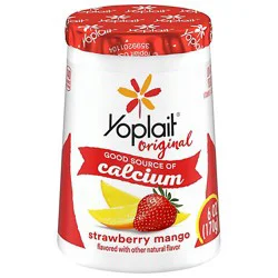 Yoplait Original Yogurt Low Fat Strawberry Mango - 6 Oz