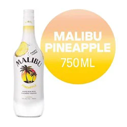Malibu Rum Caribbean Pineapple Flavor 42 Proof - 750 Ml