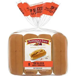 Pepperidge Farm Bakery Classics Top Sliced Sweet Hawaiian Hot Dog Buns - 14 Oz
