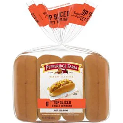 Pepperidge Farm Bakery Classics Top Sliced Sweet Hawaiian Hot Dog Buns - 14 Oz