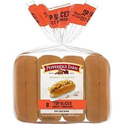 Pepperidge Farm Bakery Classics Top Sliced Sweet Hawaiian Hot Dog Buns - 14 Oz
