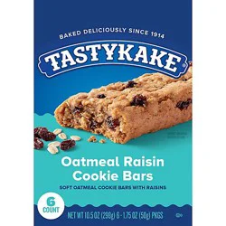 Tastykake Oatmeal Raisin Soft Cookies Bar - 10.5 Oz