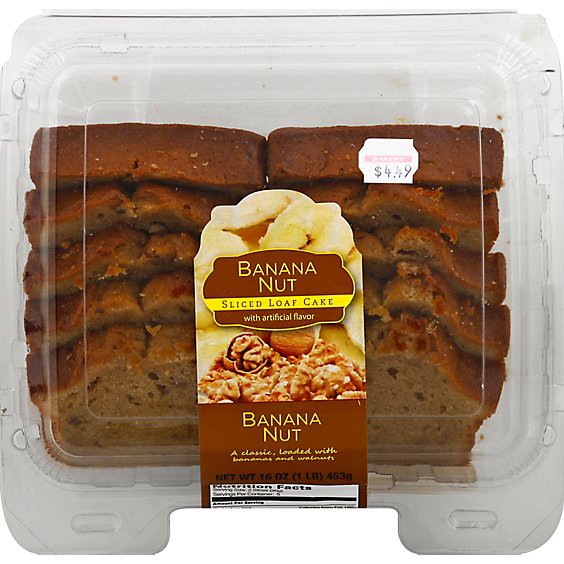 slide 1 of 1, Csm Sliced Banana Nut Loaf Cake - Each, 16 oz