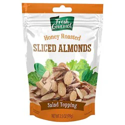 Fresh Gourmet Honey Roasted Sliced Almonds - 3.50 Oz