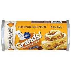 Pillsbury Grands! Pumpkin Spice Rolls Big 5 Count - 17.5 Oz