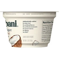 Chobani Low-Fat Coconut Blended Greek Yogurt - 5.3 Oz