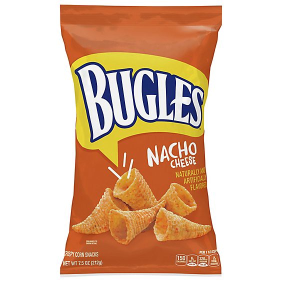 slide 1 of 1, Bugles Snacks Corn Crispy Nacho Cheese Flavor - 7.5 Oz, 7.5 oz