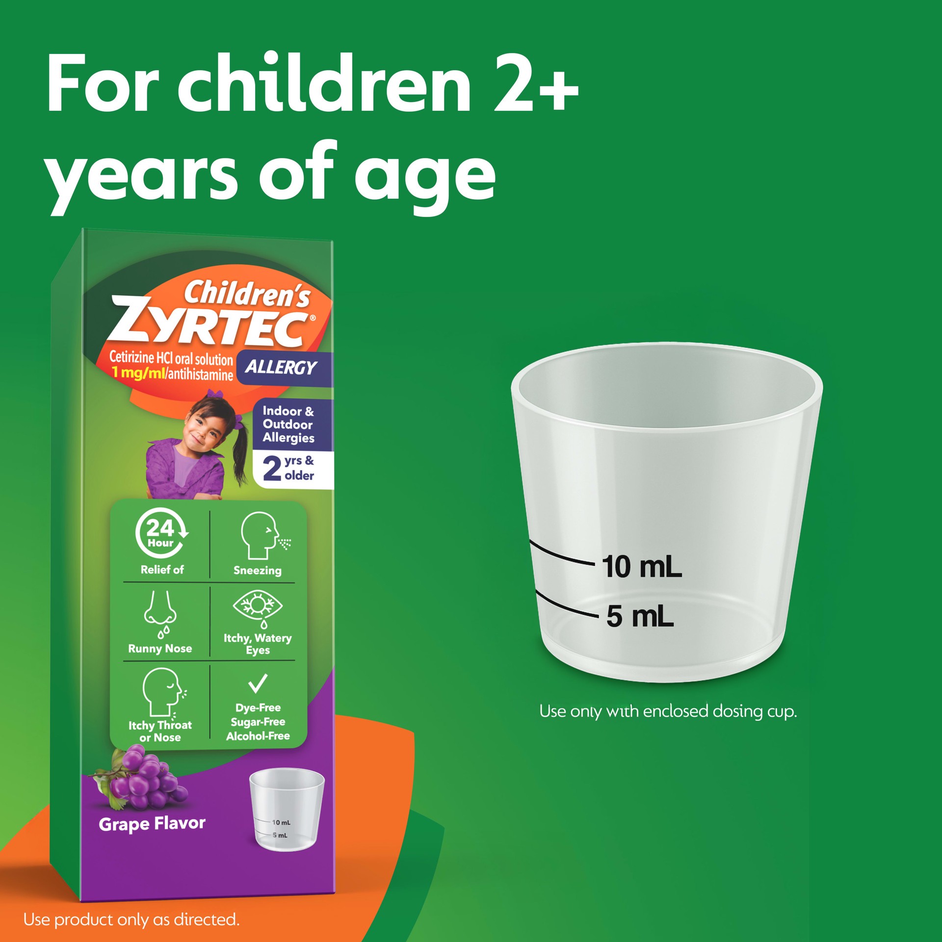 slide 6 of 7, Childrens Zyrtec Grape - 4 Oz, 4 fl oz
