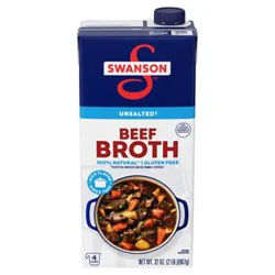 Swanson Unsalted Beef Broth - 32 Oz