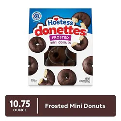 Hostess Donettes Frosted Chocolate Mini Donuts Bags - 10.75 Oz