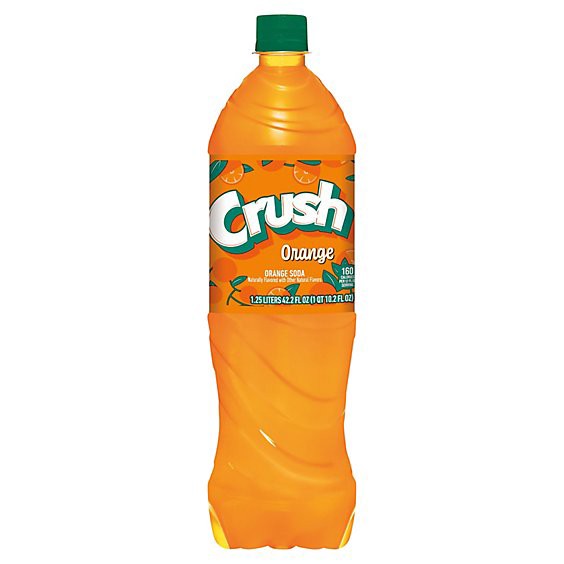 slide 1 of 11, Crush Orange Soda In Bottle - 1.25 Liter, 1.25 liter