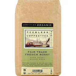 Peerless Coffee & Tea Coffee Organic Whole Bean Dark Roast French Roast - 32 Oz