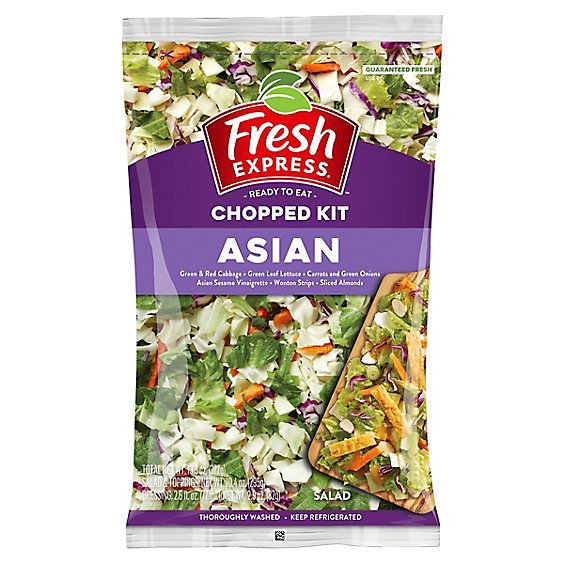 slide 1 of 1, Fresh Express Chopped Asian Salad Kit - 2.25 Oz, 13.3 oz