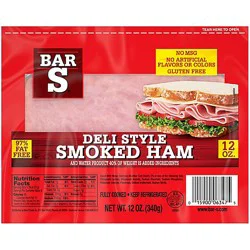 Bar-S Ham Deli Style Smoked - 12 Oz