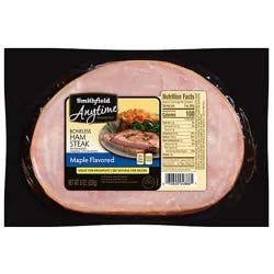 Smithfield Anytime Favorites Maple Flavored Boneless Ham Steak - 8 Oz