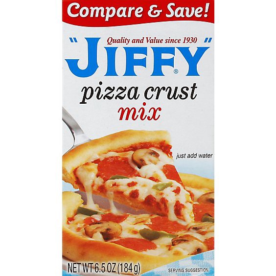 slide 1 of 1, Jiffy Pizza Crust Mix Box - 6.5 Oz, 6.5 oz