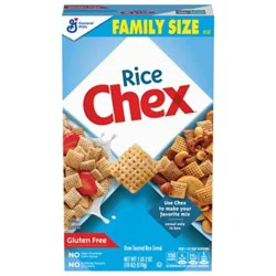 Chex Cereal Rice Gluten Free Oven Toasted Family Size - 18 Oz