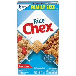 Chex Cereal Rice Gluten Free Oven Toasted Family Size - 18 Oz