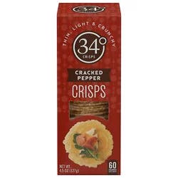 34 Degrees Crackers Pepper - 4.5 Oz