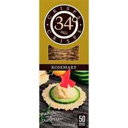34 Degrees Crispbread Rosemary - 4.5 Oz