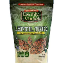 Natures Earthly Choice Lentil Trio Organic - 12 Oz