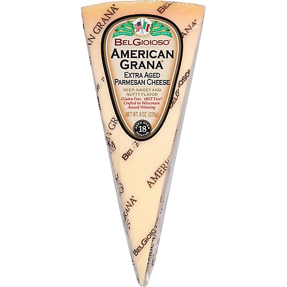 slide 1 of 13, Belgioioso American Grana Extra Aged Parmesan Cheese Wedge - 8 Oz, 8 oz