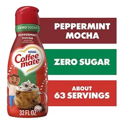 Nestle Coffee Mate Zero Sugar Peppermint Mocha Liquid Coffee Creamer - 32 Fl Oz