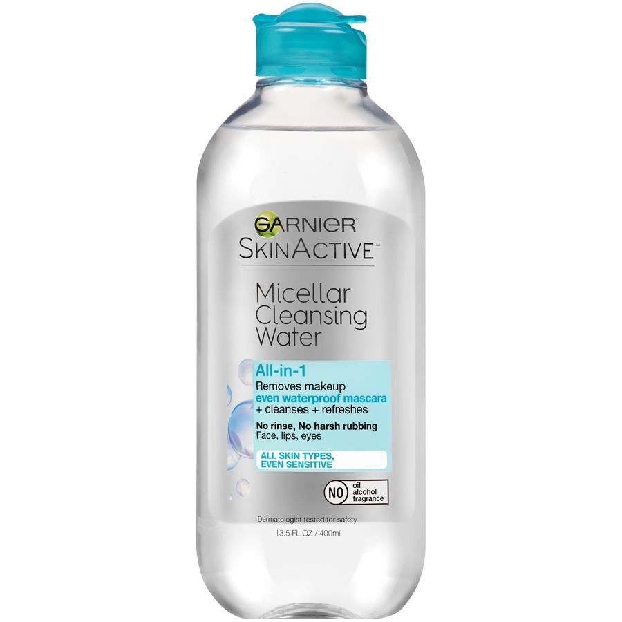 slide 2 of 6, Garnier Skinactive Micellar Cleansing Water All-in-1 Waterproof Makeup Remover Cleanser, 13.5 fl oz