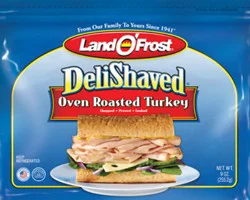 Land O' Frost Deli Shaved Oven Roasted Turkey - 9 Oz