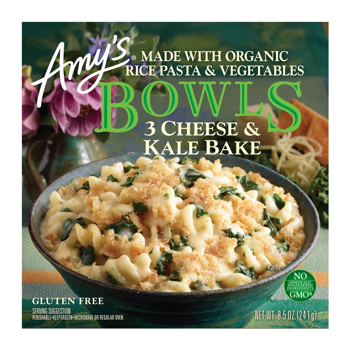 slide 2 of 9, Amy's Gluten Free Frozen Three Cheese Kale Bowl - 8.5oz, 8.5 oz