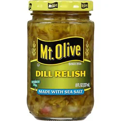Mt. Olive Relish Dill Made With Sea Salt - 8 Fl. Oz.