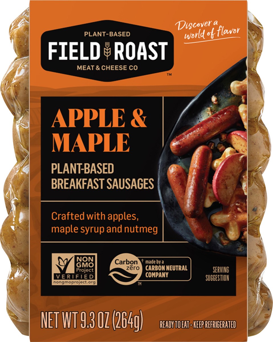 slide 7 of 7, Field Roast Sausage Breakfast Apple Maple - 9.31 Oz, 9.31 oz
