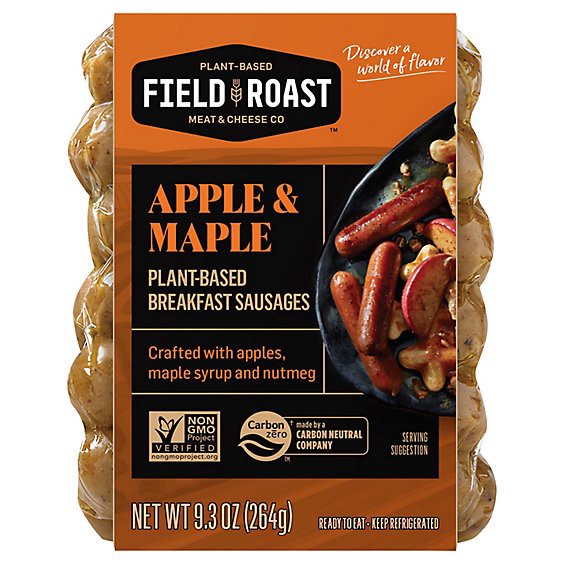 slide 1 of 1, Field Roast Sausage Breakfast Apple Maple - 9.31 Oz, 9.31 oz