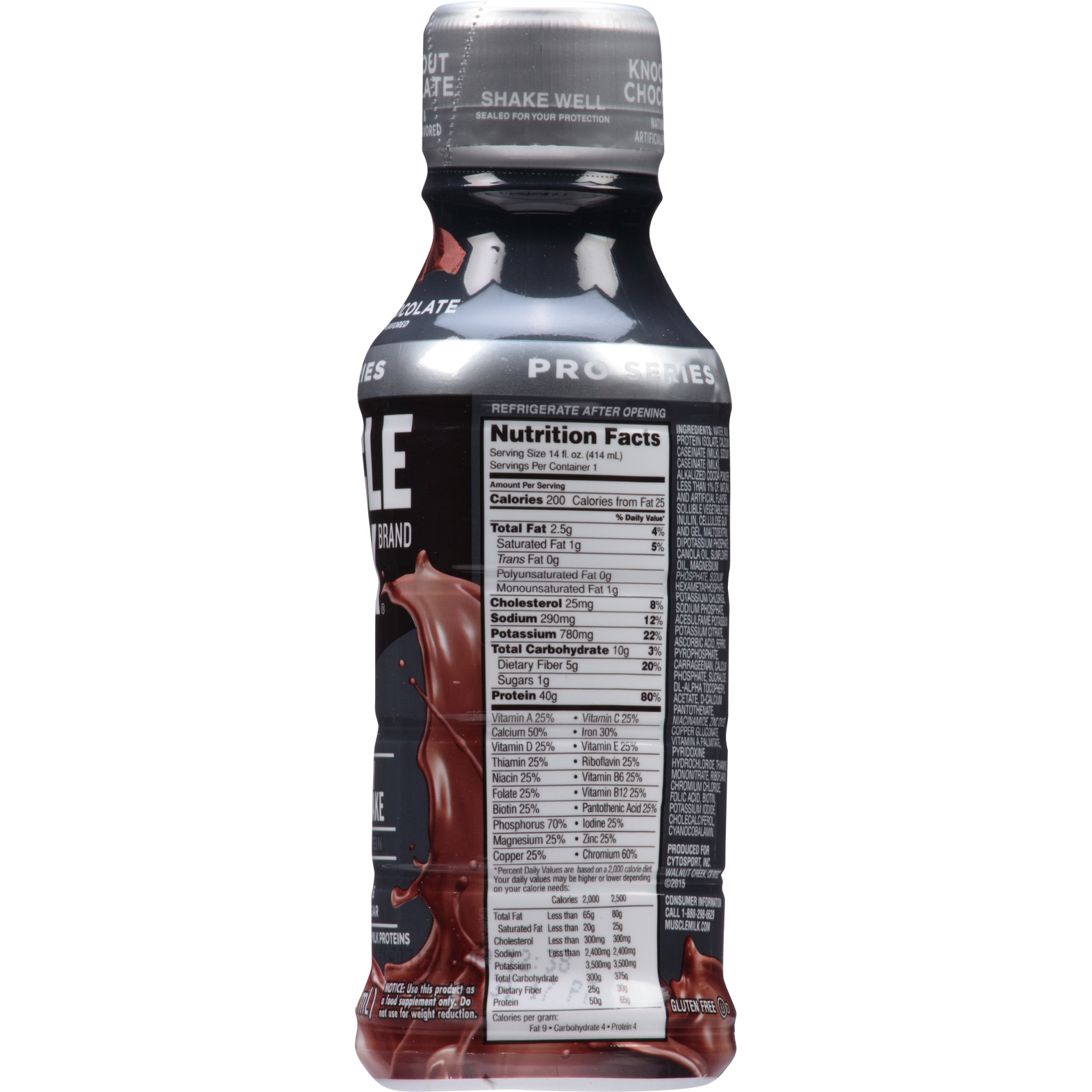 slide 3 of 6, Muscle Milk Pro Chocolate - 14 fl oz Bottle, 14 fl oz