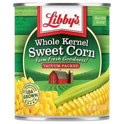 Libbys Corn Whole Kernel Sweet Vacuum Packed - 11 Oz