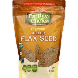 Natures Earthly Choice Flax Seed Milled Organic - 10 Oz