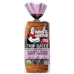 Daves Killer Bread Organic Thin Sliced 100% Whole Wheat - 20.5