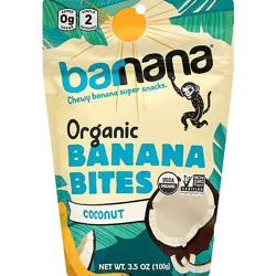 Barnana Banana Bites Organic Chewy Coconut - 3.5 Oz