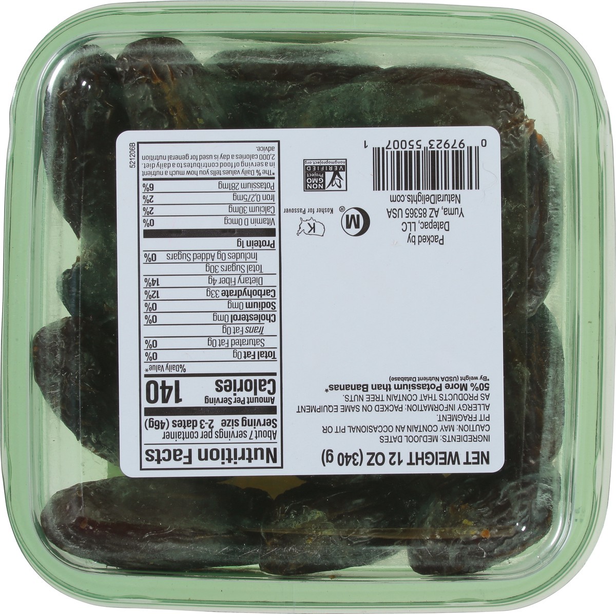 slide 4 of 12, Natural Delights Pitted Medjool Dates - 12 Oz., 12 oz