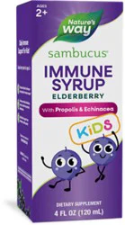 Natures Way Elderberry Bio-Certified For Kids Natural Syrup Berry Flavor - 4 Oz
