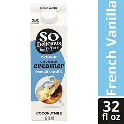So Delicious Dairy Free Organic French Vanilla Coconut Milk Creamer - 32 Oz