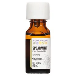 Aura Cacia Essential Oil 100% Pure Spearmint - .5 Fl. Oz.
