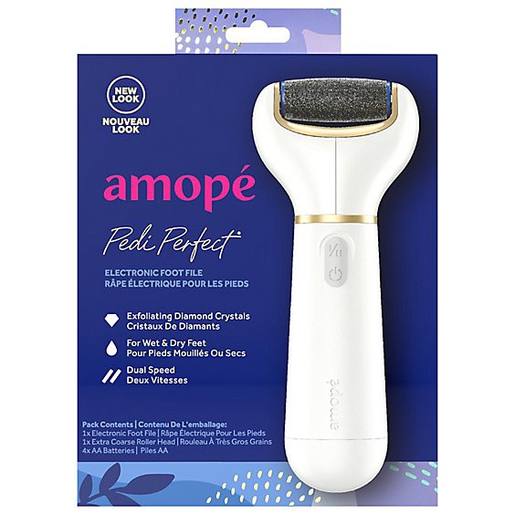slide 1 of 1, Amope Pedi Perfect Foot File Electronic Regular Coarse - Each, 1 ct