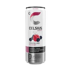 Celsius Calorie Reducing Drink Sparkling Wild Berry - 12 Oz