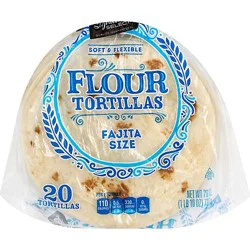 Signature Select Fajita Flour Tortillas Size 20 Count - 26 Oz