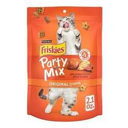 Purina Friskies Party Mix Chicken Cat Treats - 2.1 Oz