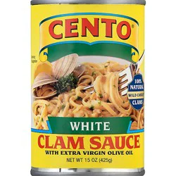 Cento Clam Sauce White With Extra Virgin Olive Oil Can - 15 Oz