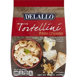 Delallo Pasta Tortellini Three Cheese Bag - 8.8 Oz
