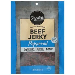 Signature Select Beef Jerky Peppered - 2.85 Oz