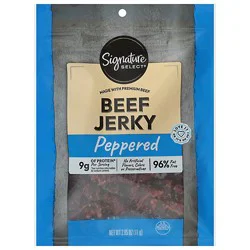 Signature Select Beef Jerky Peppered - 2.85 Oz